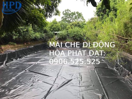 Thi công lót bạt hồ cá