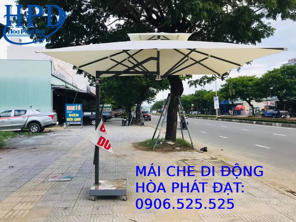 Dù lệch tâm vuông ngoài trời