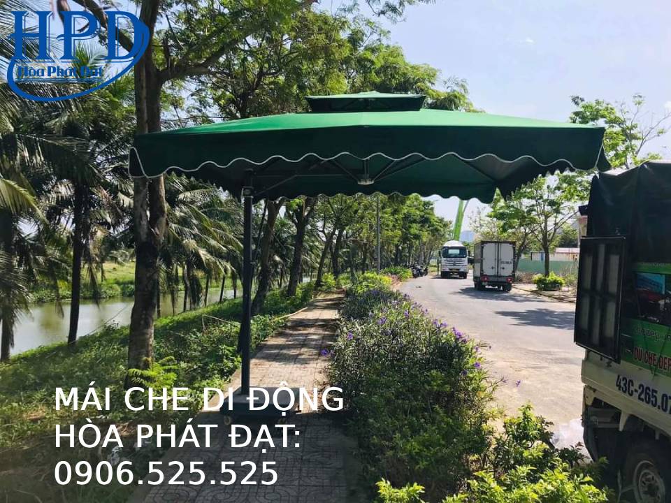 Dù lệch tâm vuông ngoài trời