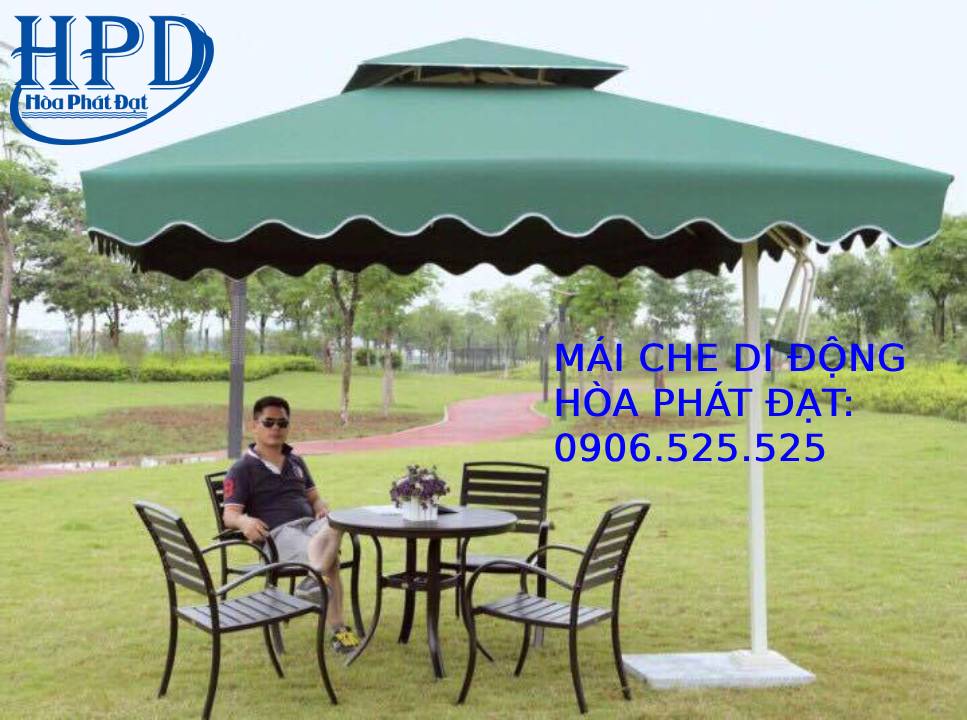 Dù lệch tâm vuông ngoài trời
