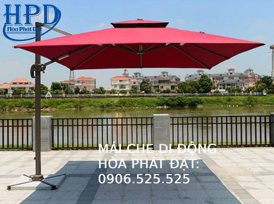 Dù lệch tâm vuông ngoài trời