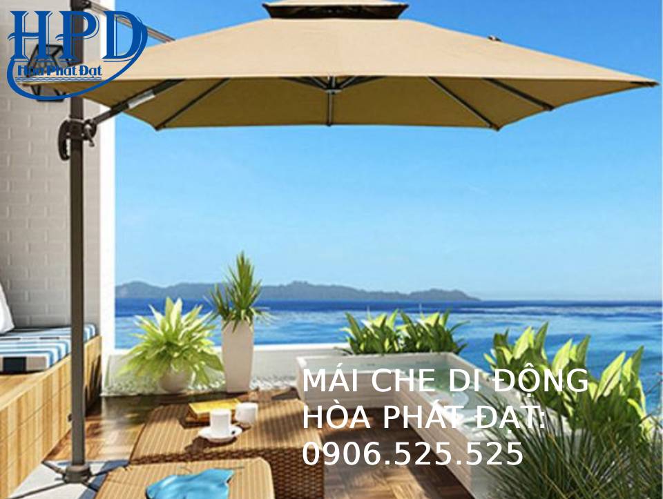 Dù lệch tâm vuông ngoài trời