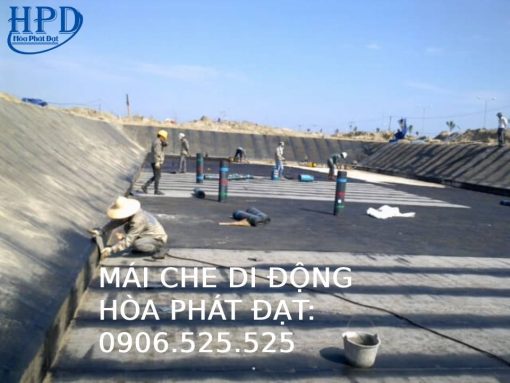 Bạt nhựa đen 2 mặt lót hồ
