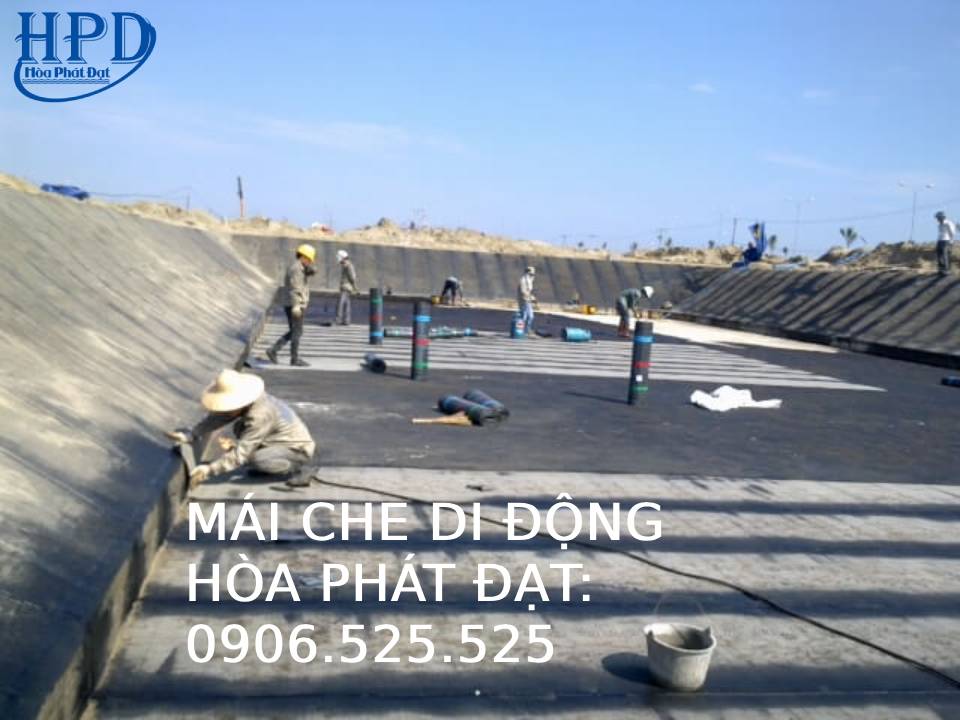 Thi công lót màng chống thấm HDPE