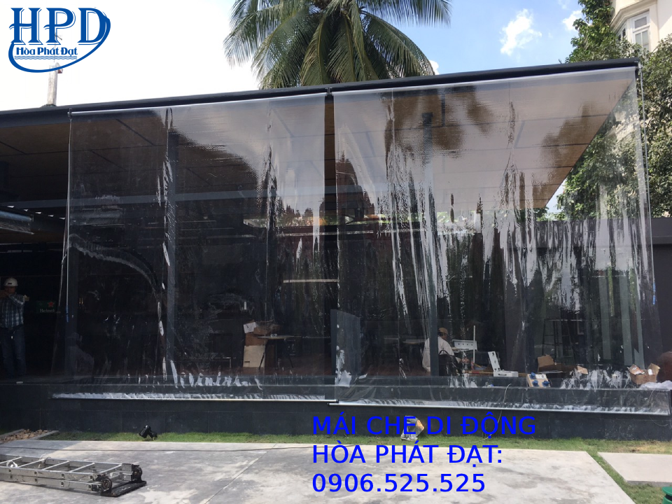 Bạt PVC che mưa lấy sáng