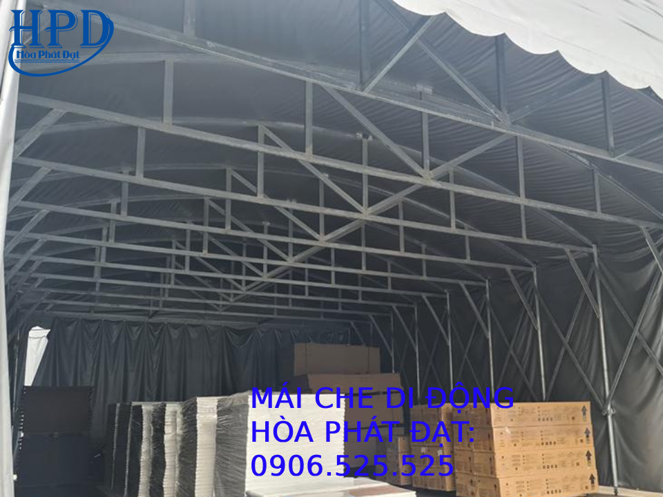 Quy trình lắp ghép mái vòm xếp di động