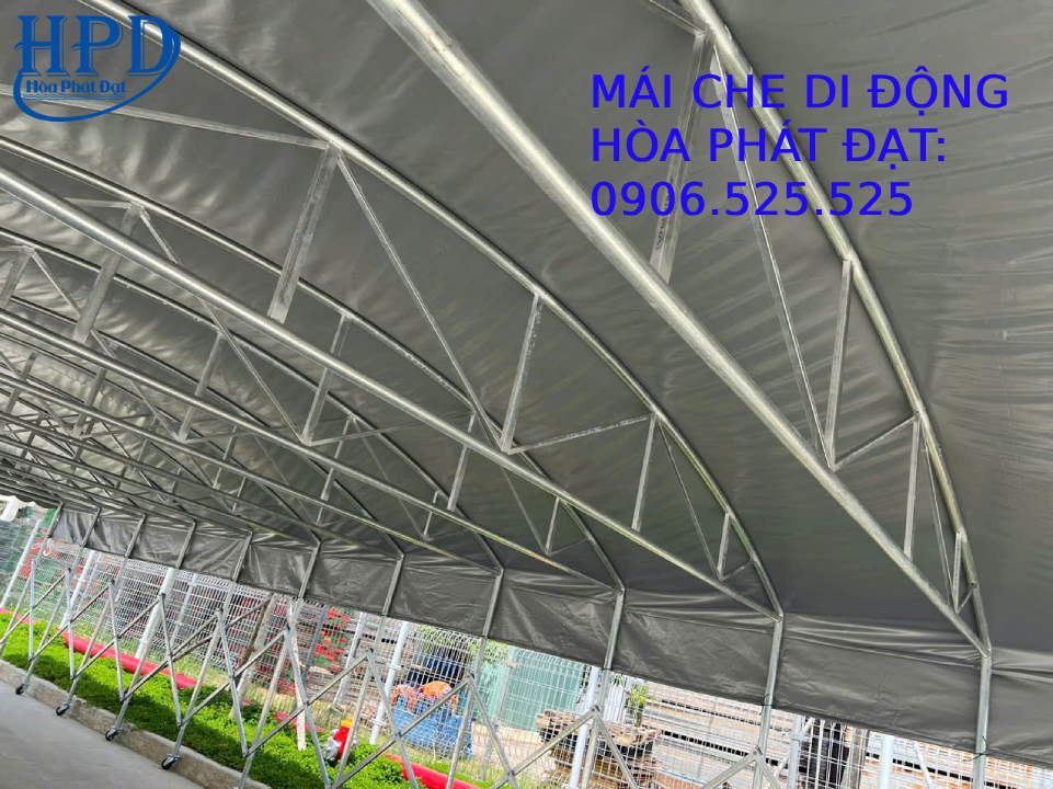 Quy trình lắp ghép mái vòm xếp di động