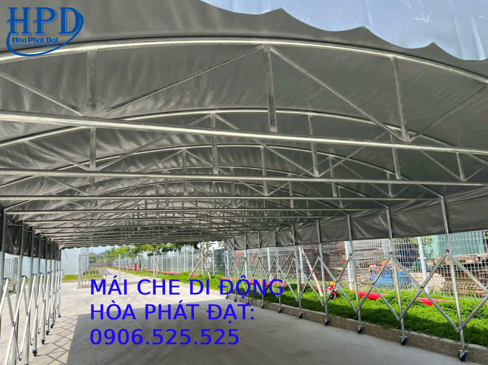 Quy trình lắp ghép mái vòm xếp di động