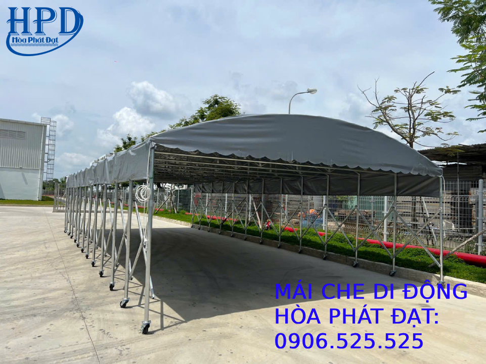 Quy trình lắp ghép mái vòm xếp di động